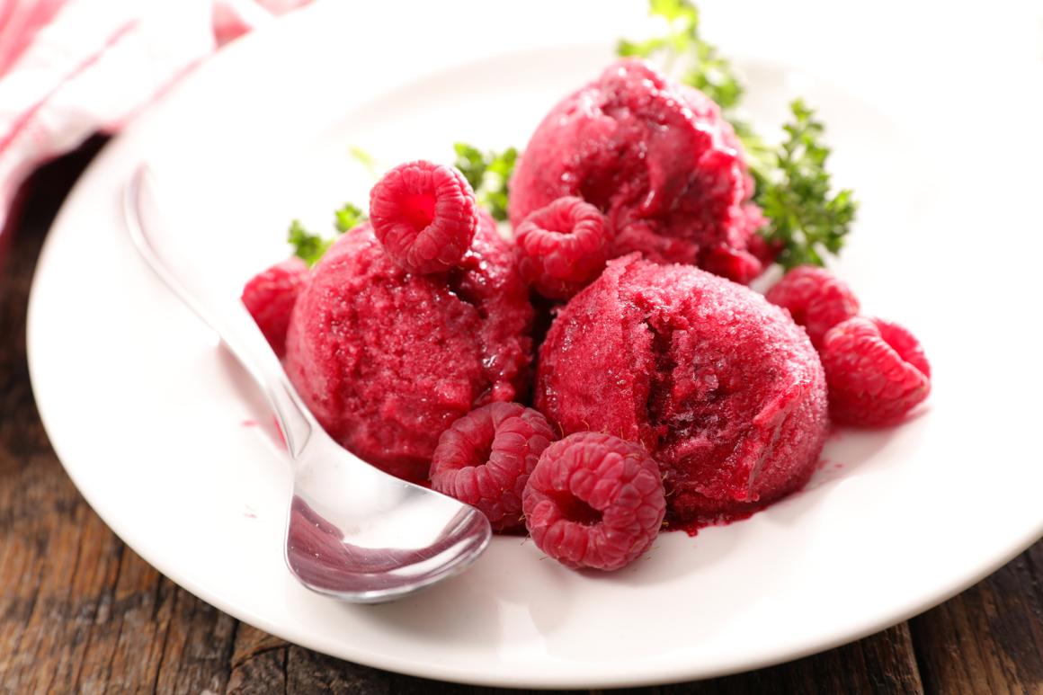 Himbeersorbet