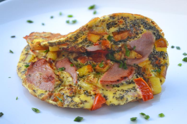 Kartoffel-Wurst-Omelette