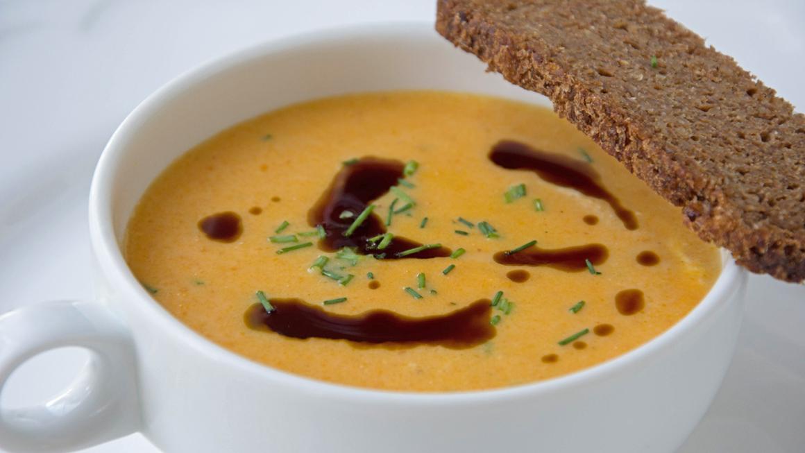 Kürbiscreme-Suppe