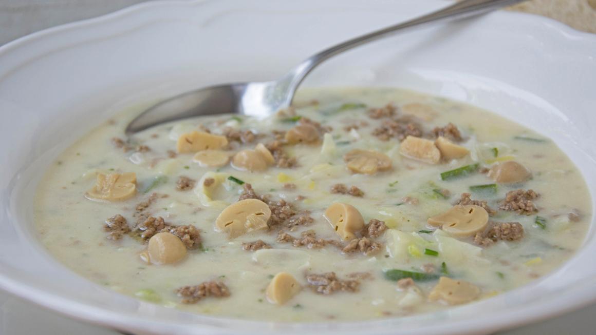 Lauch-Käse-Suppe