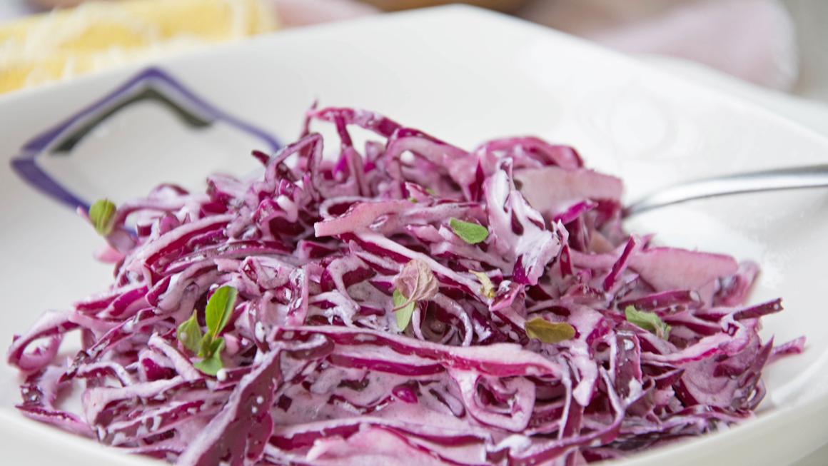 Pikanter Rotkraut-Salat