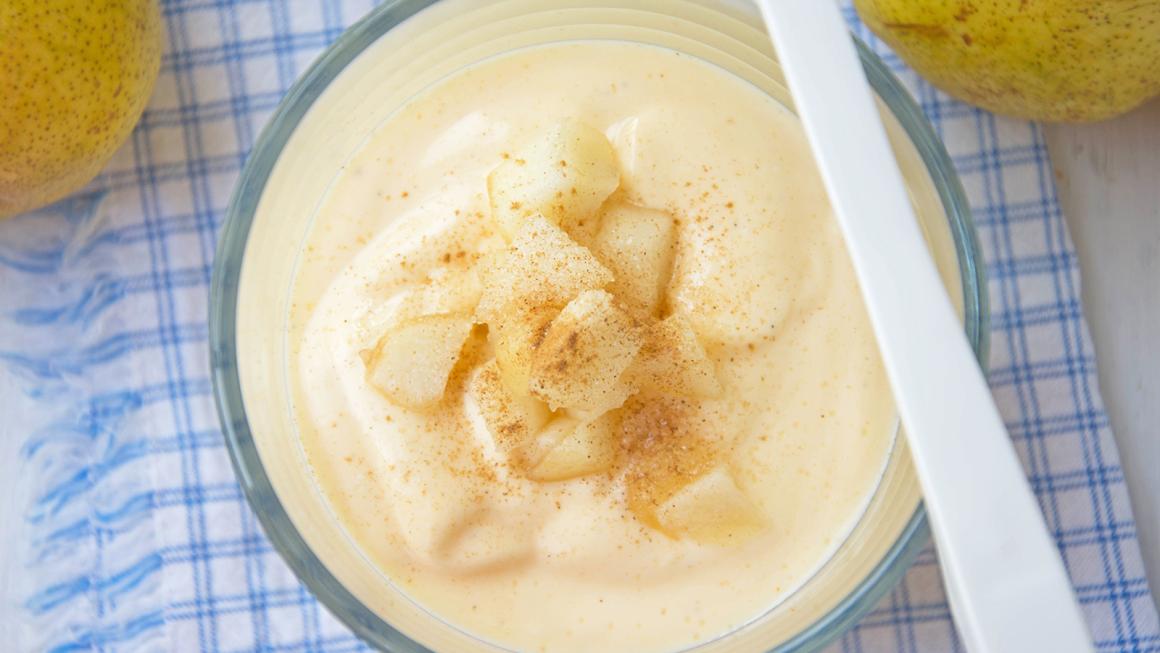 Birnen-Quark mit Honig