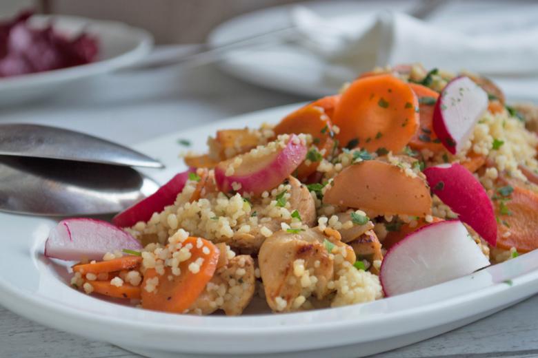 Gemüsecouscous mit Pute