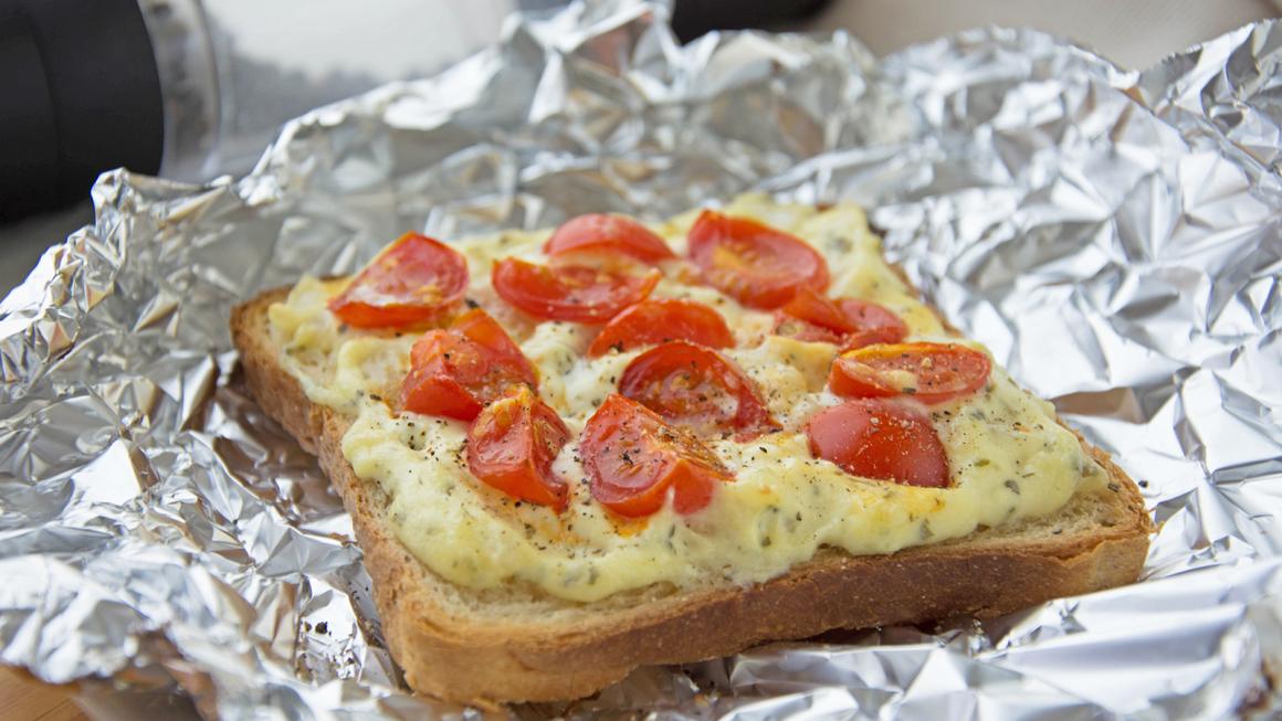 Schnelle Toast-Pizza