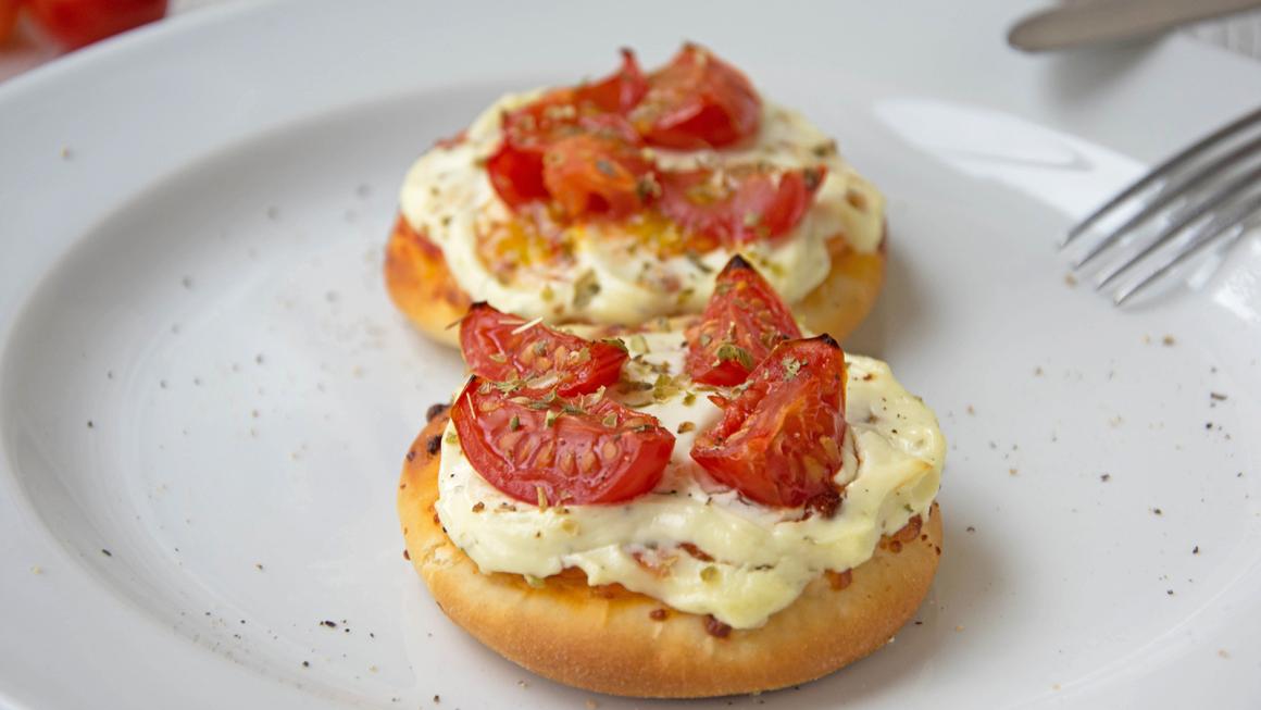 Vegetarische Mini-Pizze