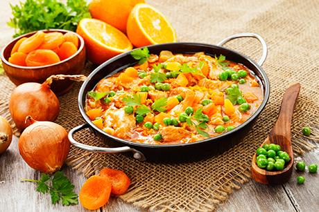 Trutengeschnetzeltes mit Orange und Zimt