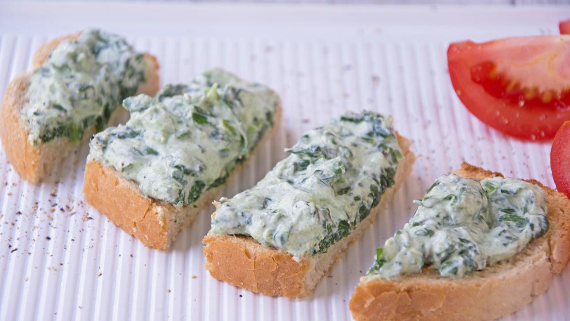 Feta-Spinat-Aufstrich