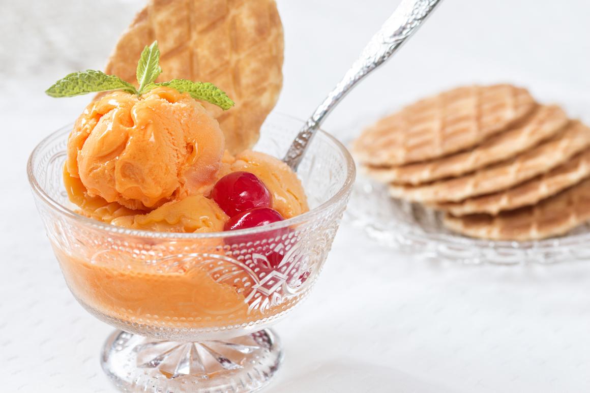 Mandarinensorbet