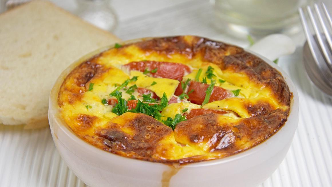 Pilzauflauf mit Tomaten