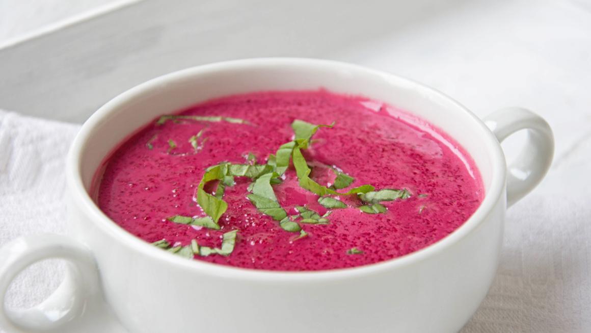 Randen-Suppe mit Kokoschips