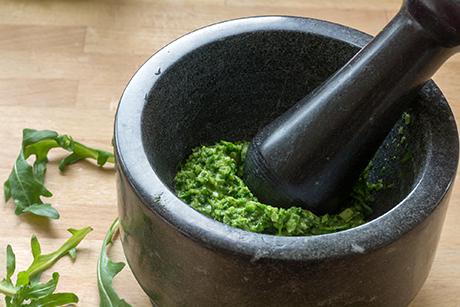 Rucola-Pesto mit Pasta