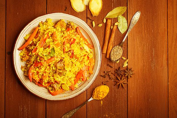 Poulet mit Orangen und Zimt