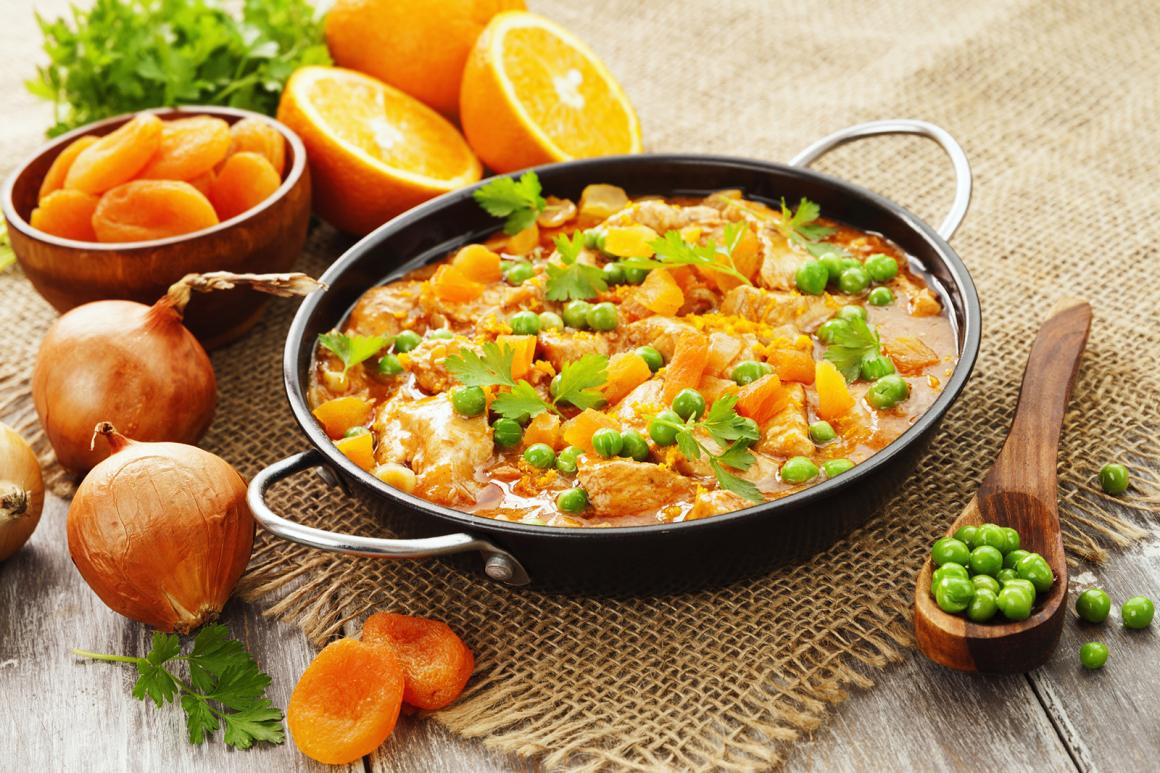 Trutengeschnetzeltes mit Orange und Zimt