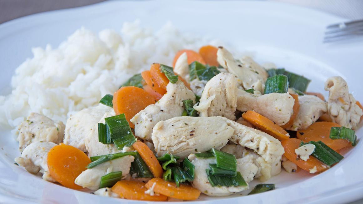 Schnelles Wok Poulet