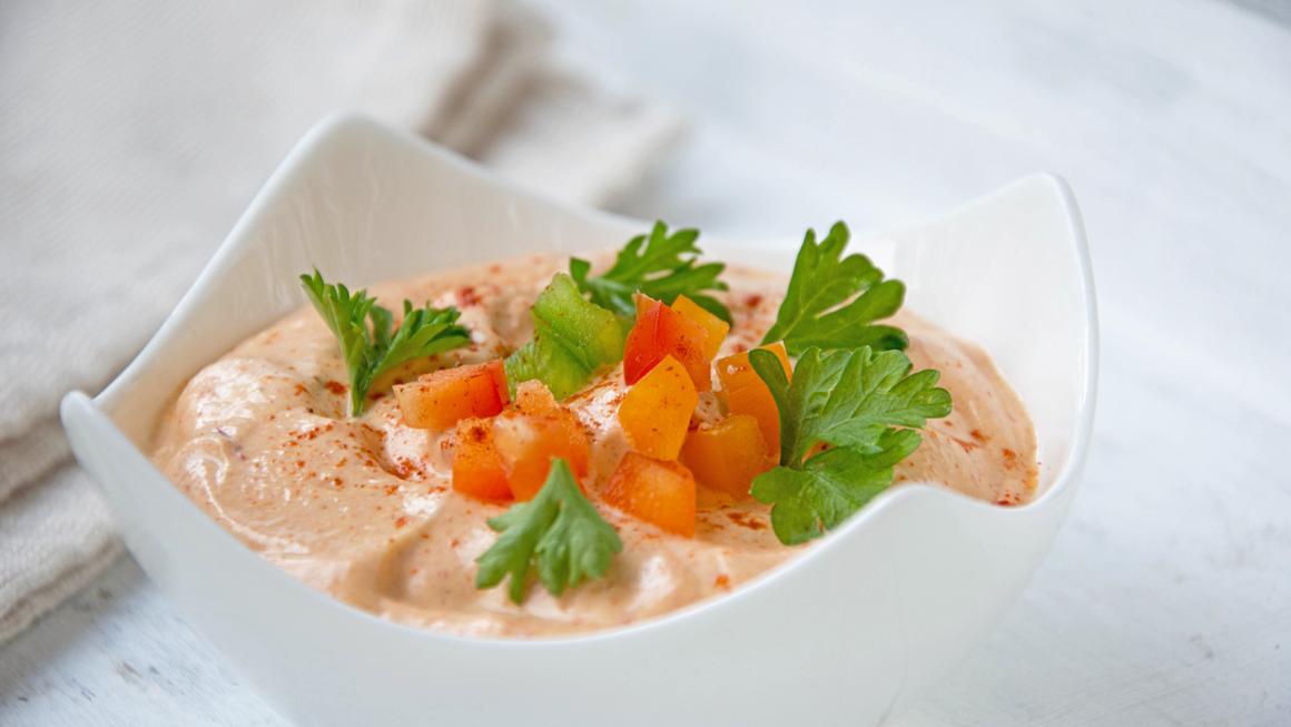 Peperoni-Frischkäse Dip