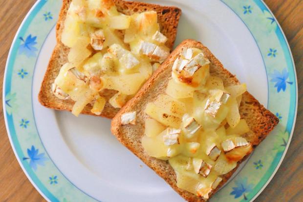 Käse-Birnen-Toast