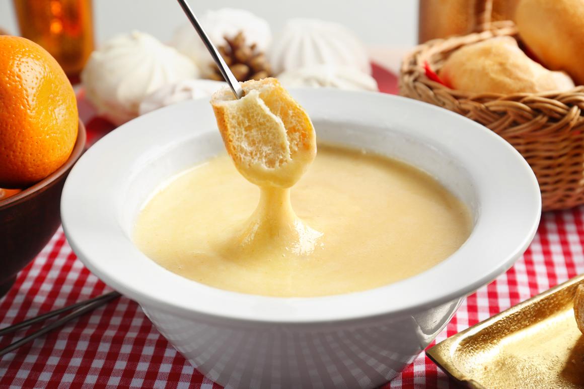 Cremiges Käsefondue