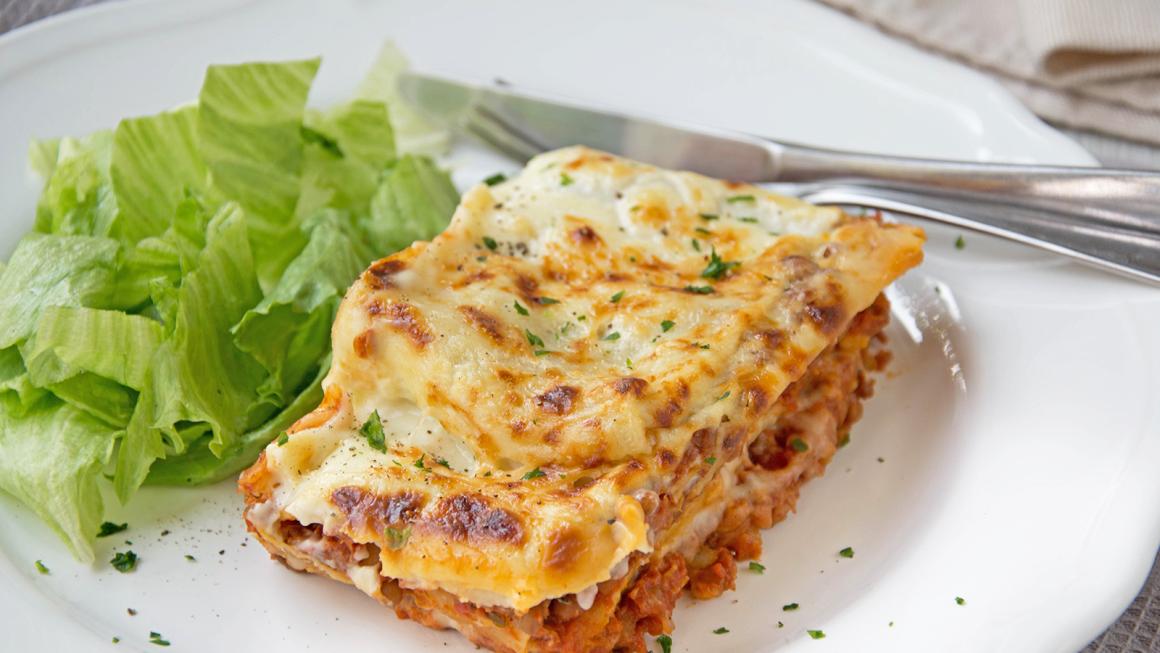 Auberginen-Salami Lasagne