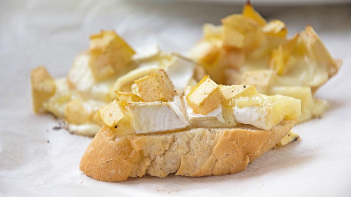 Käse-Birnen-Toast