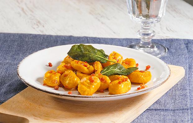 Kürbisgnocchi