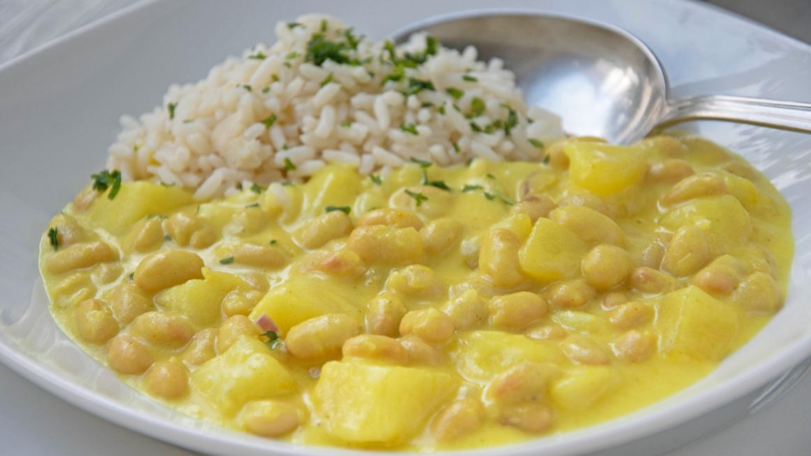Kartoffel-Bohnen-Curry