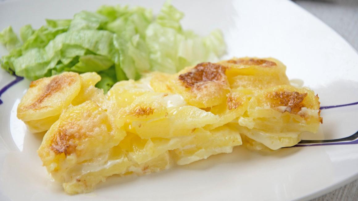Kartoffelgratin mit Lauch