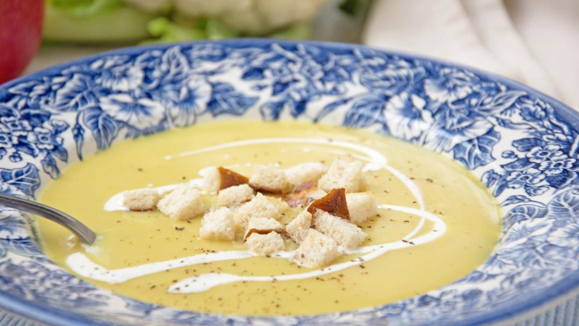 Blumenkohl-Apfel-Cremesuppe