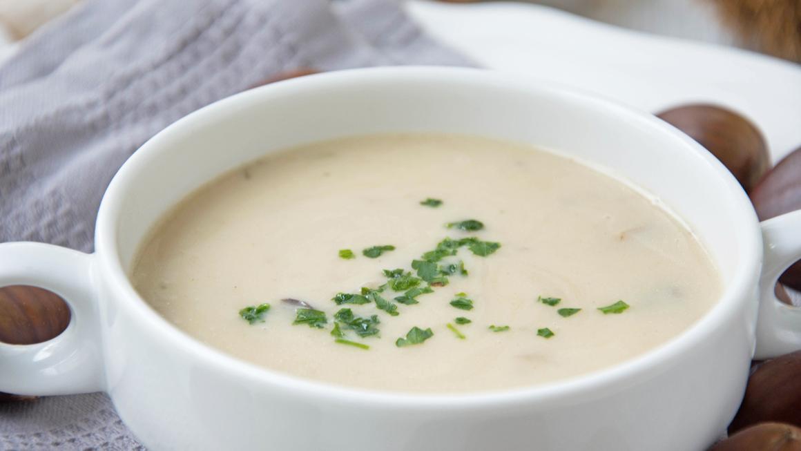 Maroni-Champignon-Cremesuppe