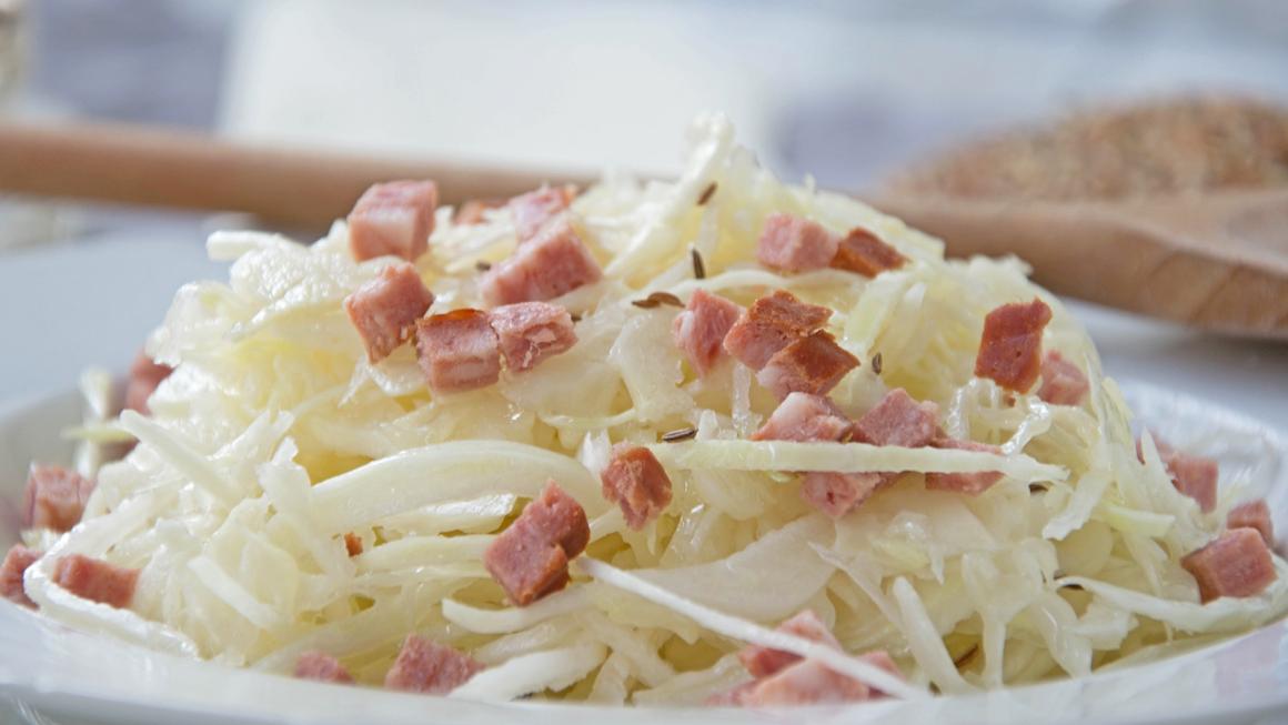 Krautsalat mit Speck