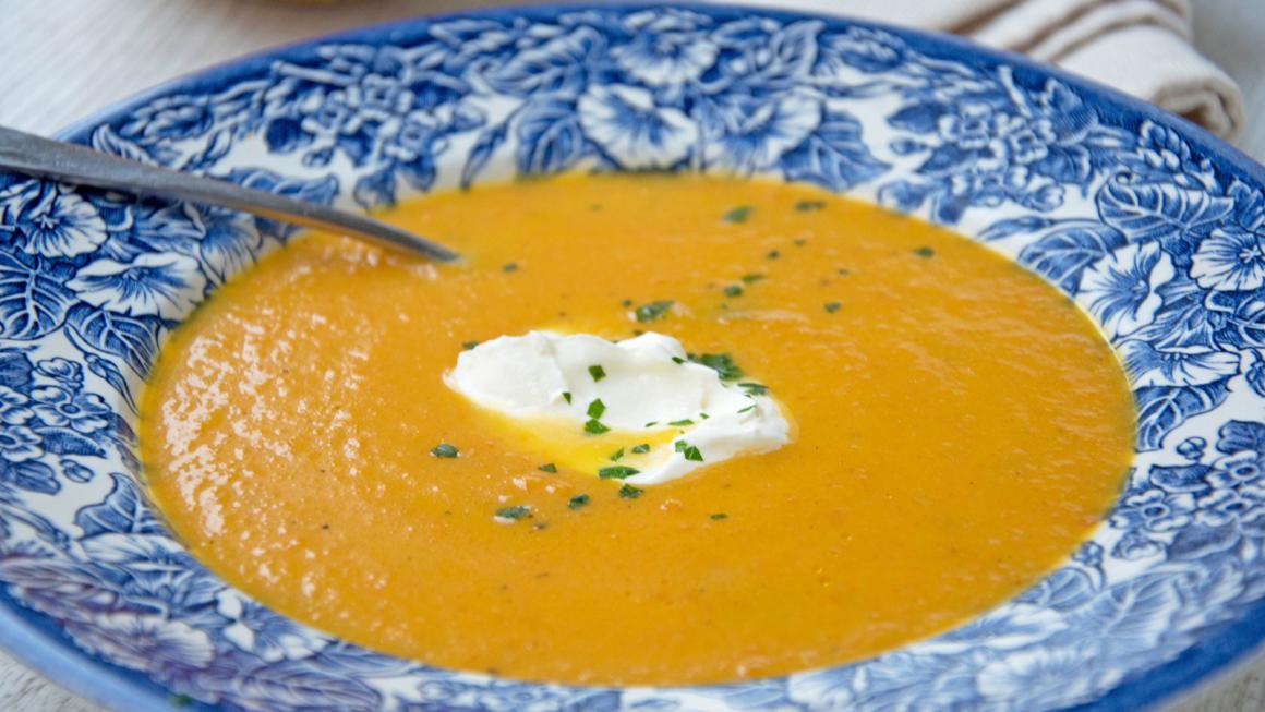 Kürbissuppe mit Rüebli
