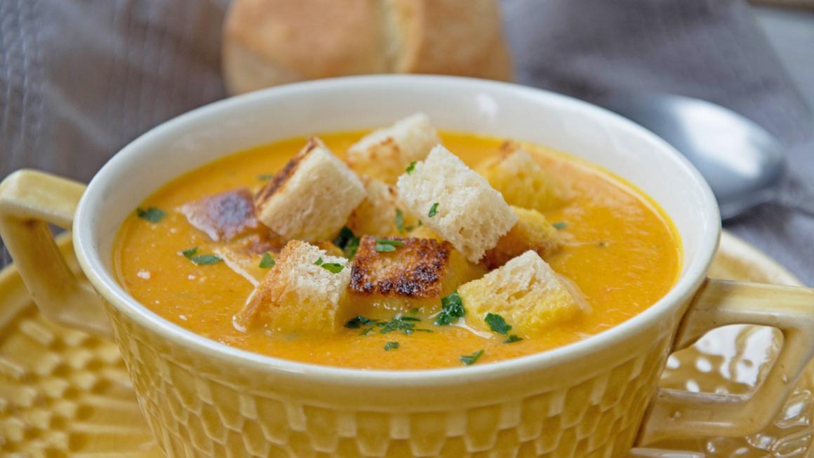 Einfache Kürbissuppe