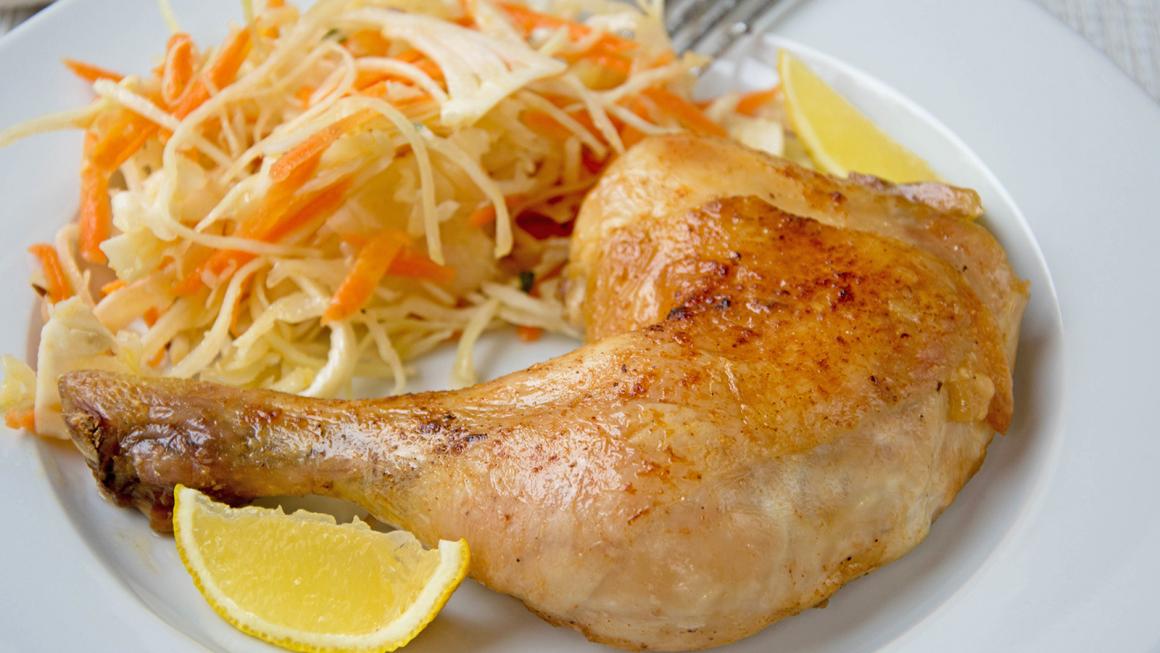 Pouletschenkel mit Zitrone