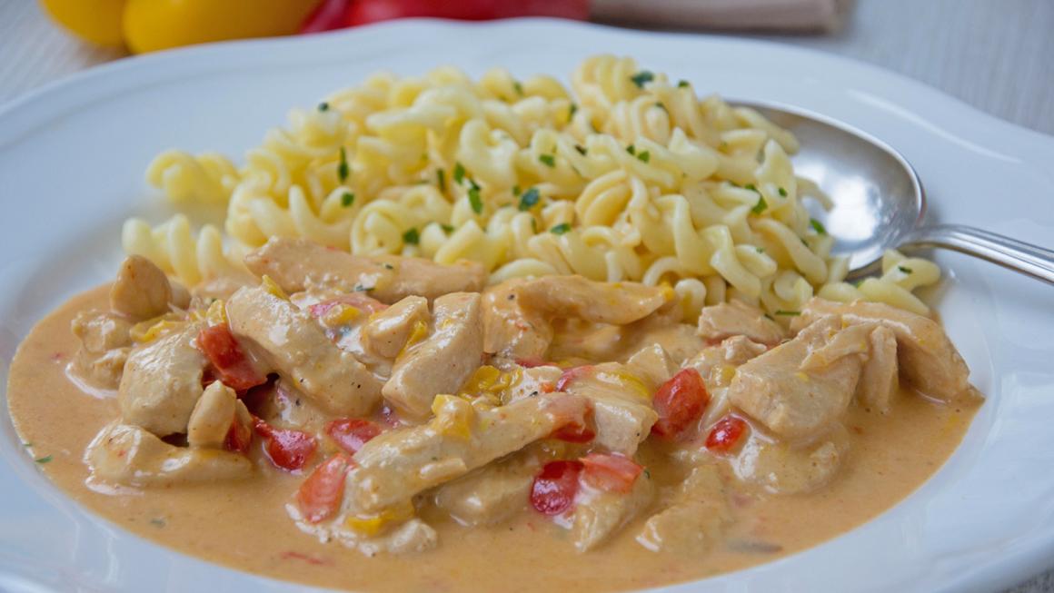Geschnetzeltes mit Paprika