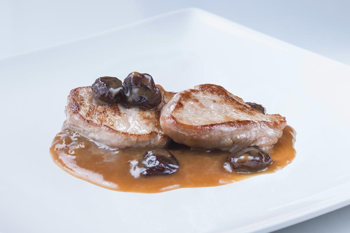 Rindsbraten in Weissweinsauce