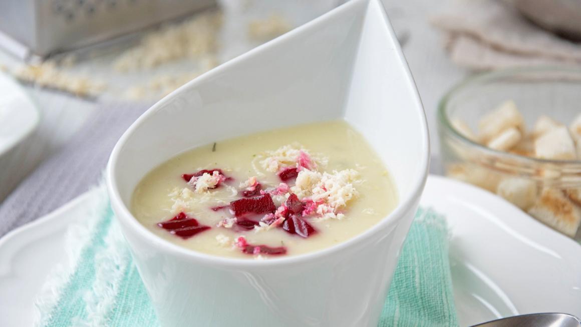 Cremesuppe mit Meerrettich