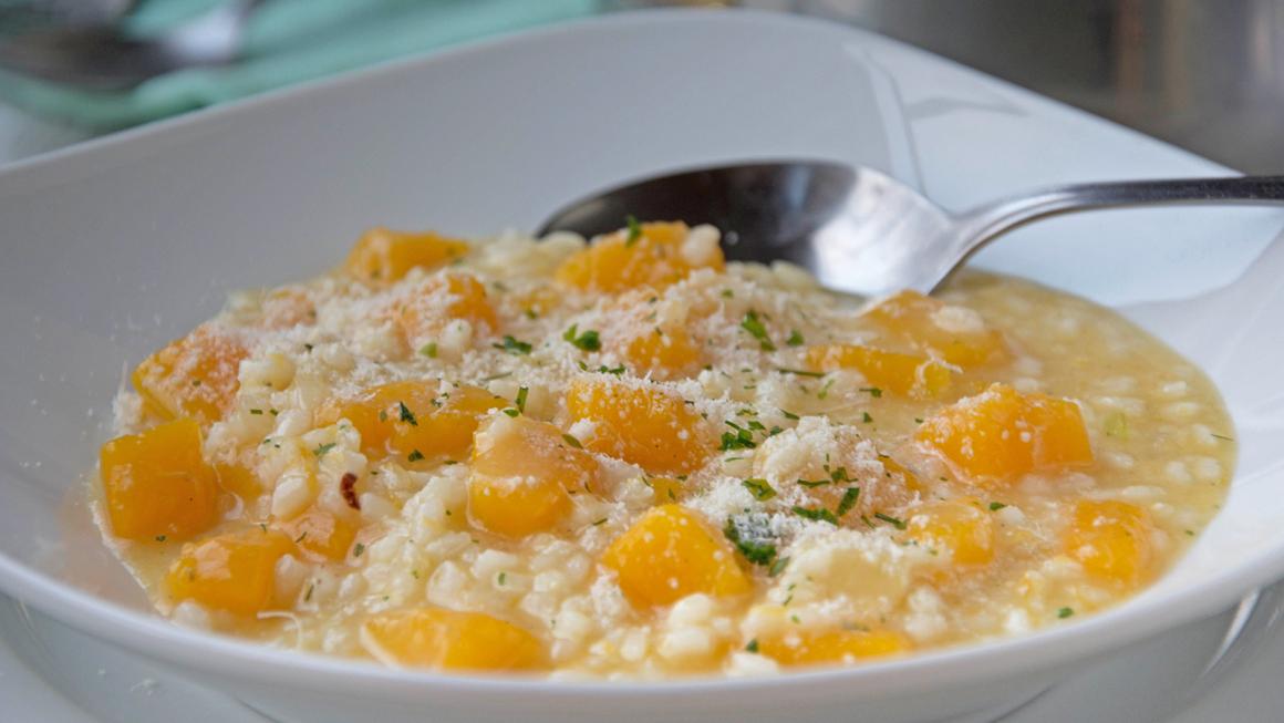Kürbisrisotto mit Gorgonzola