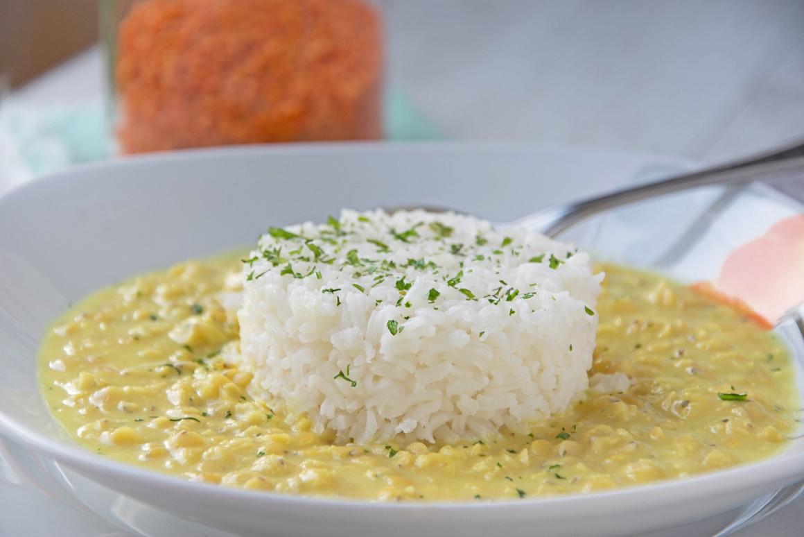 Linsencurry mit Kokosnussmilch