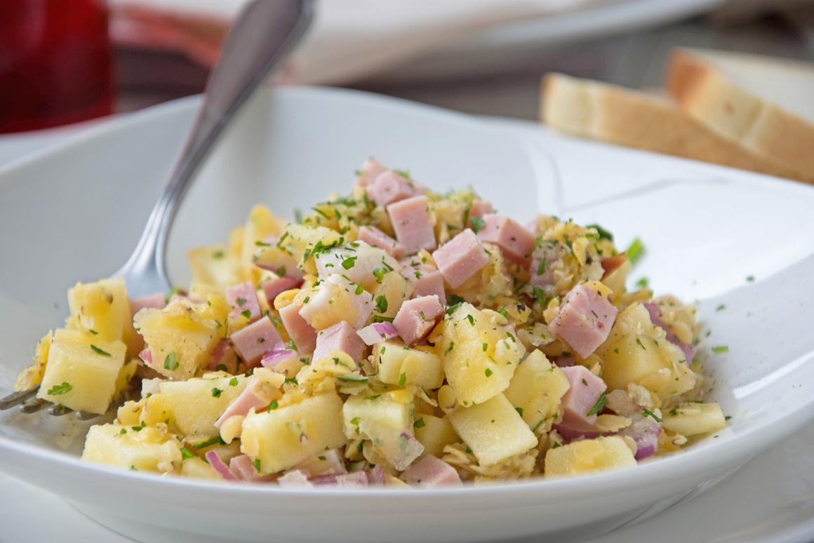 Petersilienwurzel-Linsen-Salat