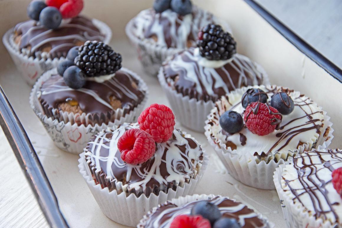 Vegane Schokomuffins