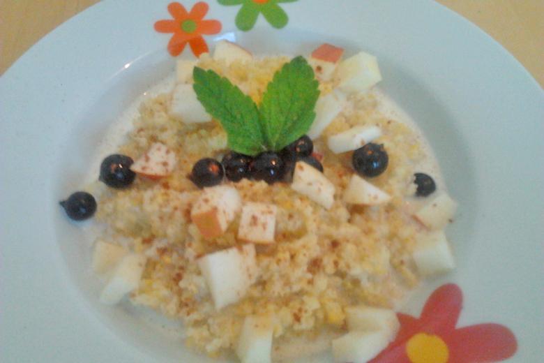 Hirsebrei mit Stevia