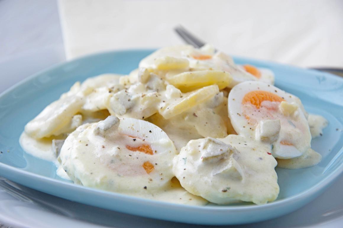 Kartoffelsalat mit Apfel