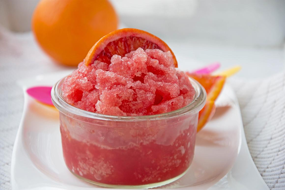 Erfrischende Orangen-Granita