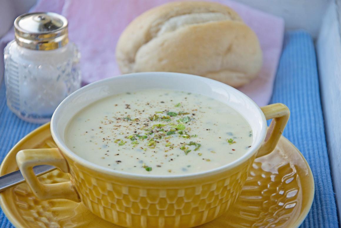 Käse Lauch Cremesuppe