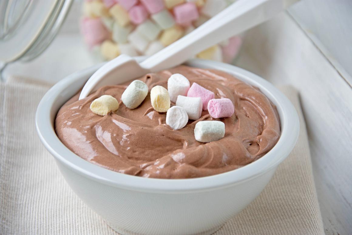 Dunkles Schokoladenmousse mit Qimiq - Rezept