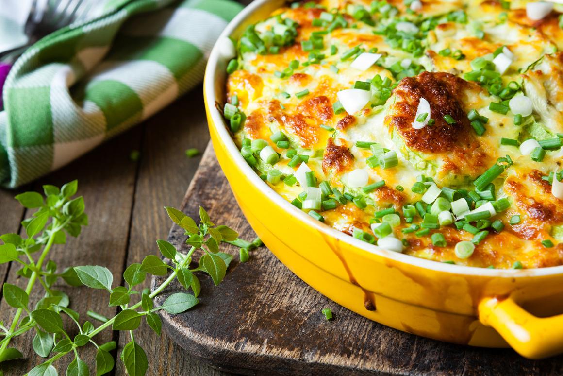 Kartoffelauflauf mit Gemüse