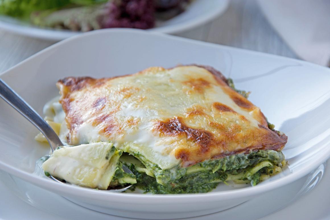 Spinat-Lasagne