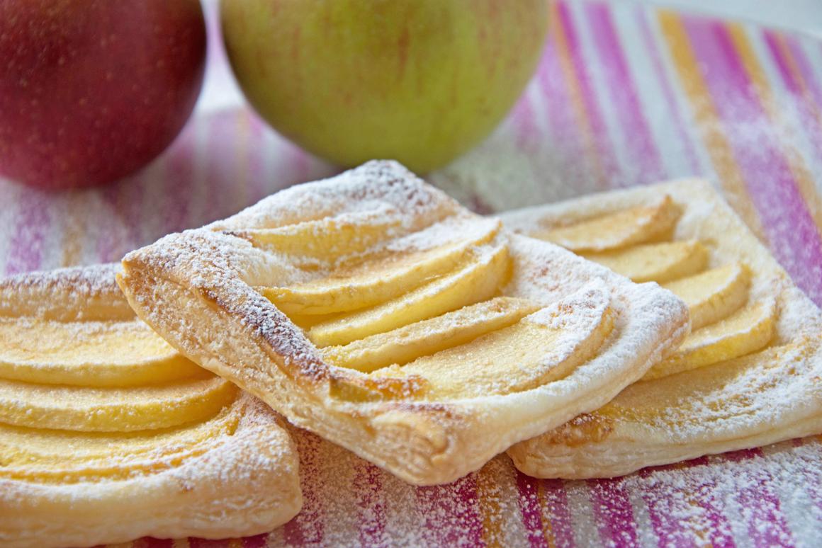 Blätterteig mit Apfel