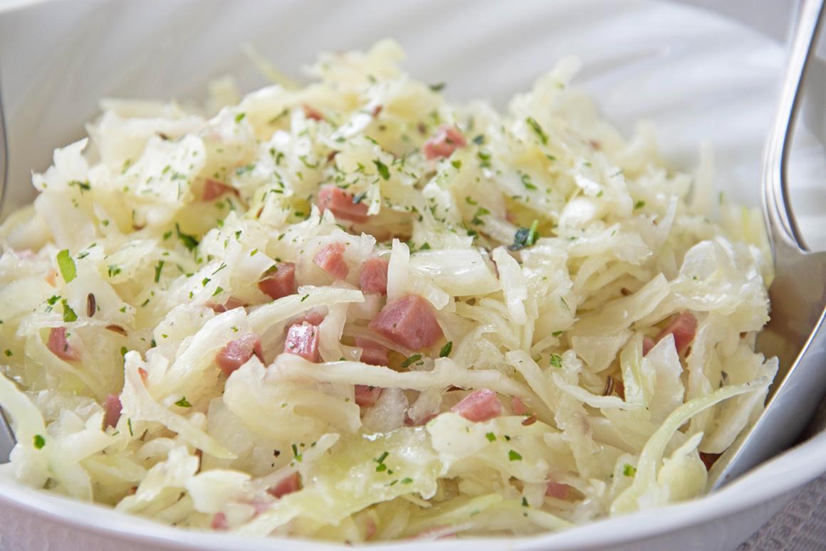 Krautsalat mit Speck