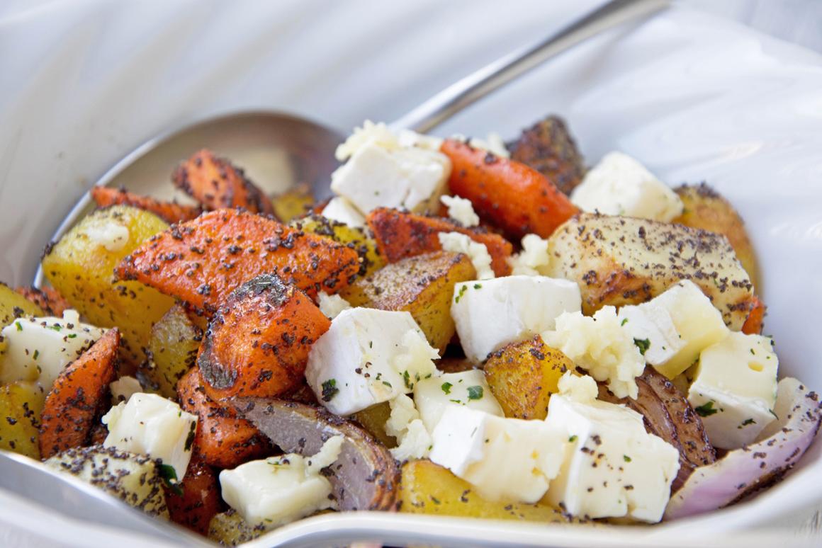 Gemischtes Grillgemüse mit Mohn