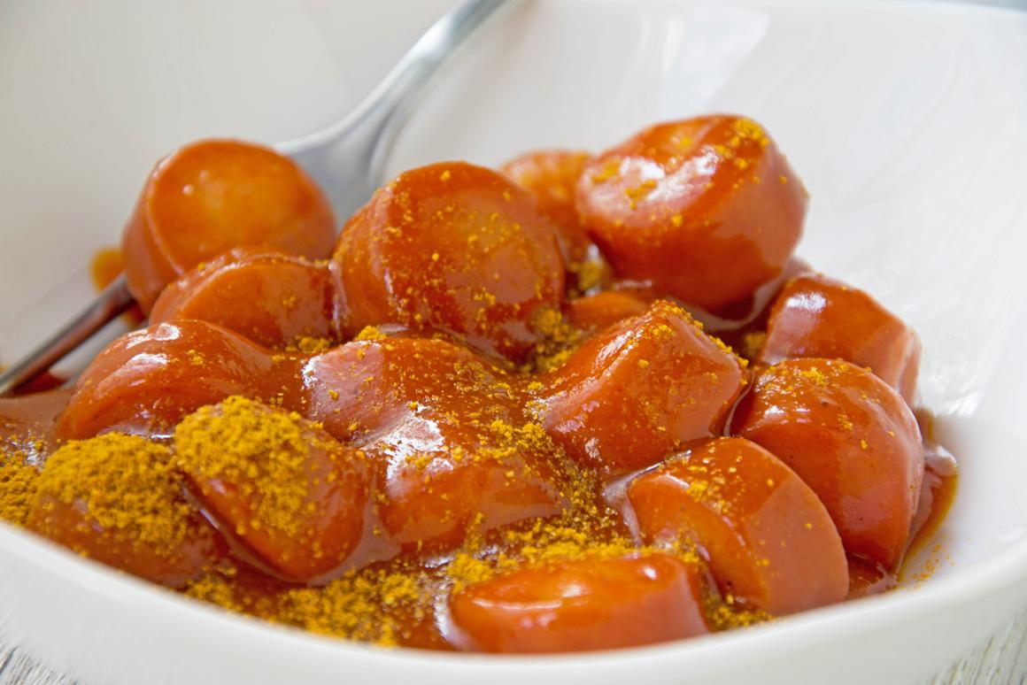 Currywurst nach indischer Art